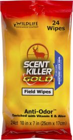 Wildlife Research Wrc Field Wipes Scent Killer - Gold 24-Pack 1295