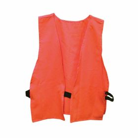 Primos Safety Vest Hunter Orange Adult Size Logo On Back Poly Bag