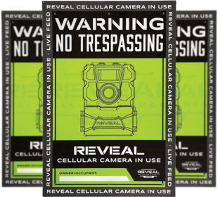Tactacam Reveal No Trespassing - Sign 3Pk