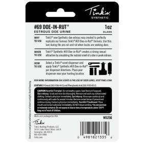 Tinks #69 Doe-In-Rut Synthetic 1oz Glass Bottle