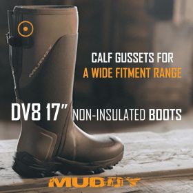 Muddy DV8 17" Non-Insulated Boots Clay Size 7D