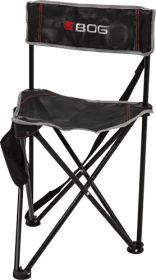 Bog Ground Blind Tripod Chair - Black/Grey W/Carry Strap