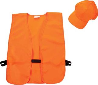 Allen Hat & Vest Combo Blaze - Orange Vest M-Xl Hat Fits Most
