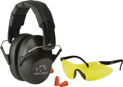 Walkers Muff Shooting Passive - W/Glasses&Plugs 31Db Black