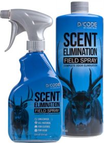 D-Code Scent Elimination Spray - Refill Combo 12Fl Oz/32Fl Oz