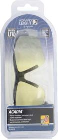 Howard Leight Acadia Glasses - Black Frame/Amber Lens