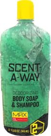 Hunters Specialties Hs Body Wash & Shampoo - Scent-A-Way Max 32Fl Ounces HS-07758
